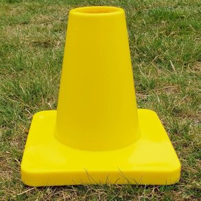 Kegle kraftig kvalitet 15 cm gul