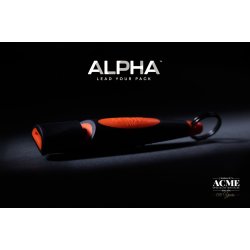 Acme Alpha Sort/Neonpink hundefljte uden kugle + gratis snor