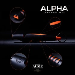 Acme Alpha Forest Green hundefljte uden kugle + gratis snor