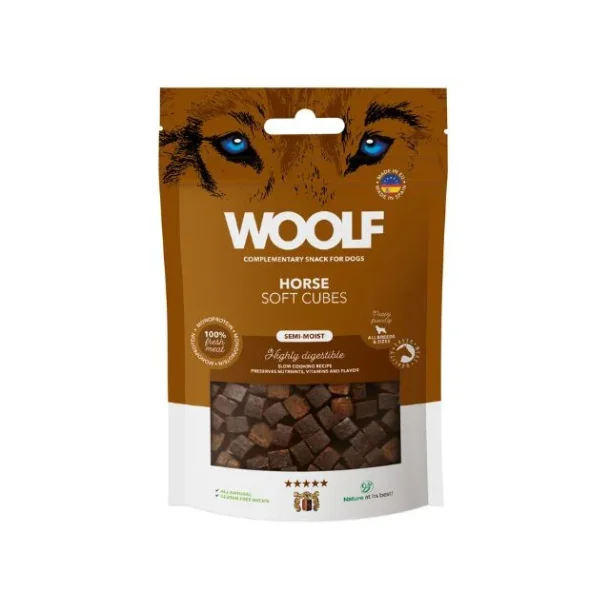 Woolf Soft Cubes Horse 100g