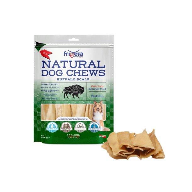 Natural Dog Chews B�ffel Hovedbund