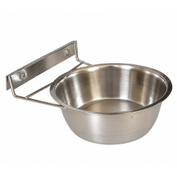 Hundesk�l med kraftig sk�lholder i rustfrit st�l 1 L