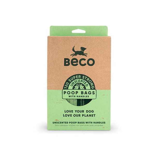 Hm hm poser Beco ECO med hndtag 120 stk