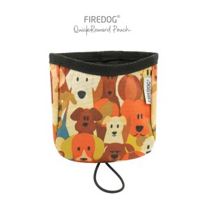 Firedog Quick belnningstaske nylon med hunde orange