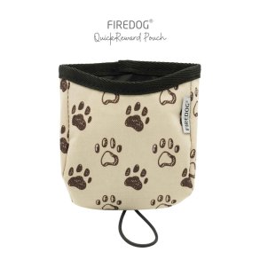 Firedog Quick belnningstaske nylon med poter beige