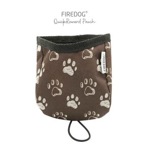 Firedog Quick belnningstaske nylon med poter brun