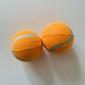 Tennisbolde 2 stk. Orange i net