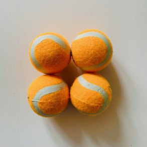 Tennisbolde 4 stk. sm orange