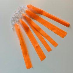 Markeringsbnd med klemme 5 stk. neonorange