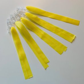 Markeringsbnd med klemme 5 stk. gul