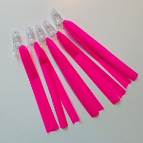 Markeringsbnd med klemme 5 stk. pink
