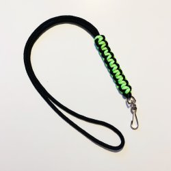 Fljtesnor Cobra neongrn/sort med karabin