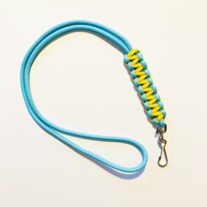 Fljtesnor Cobra lysebl/gul med karabin