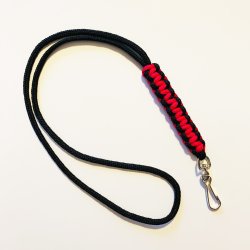 Fljtesnor Cobra pink/sort med karabin