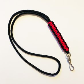 Fljtesnor Cobra pink/sort med karabin