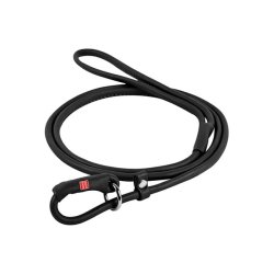 Retrieverline Waudog Soft rundsyet l�der 135 cm - 6 mm Sort