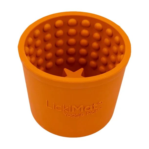 Lickimat Yoggie Pot Orange