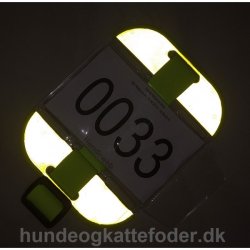 Armbind  til nummerskilt Gul med refleks