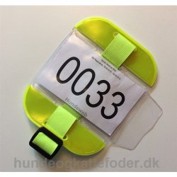 Armbind  til nummerskilt Gul med refleks