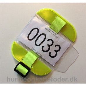 Armbind  til nummerskilt Gul med refleks