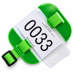 Armbind  til nummerskilt lys gr�n med refleks
