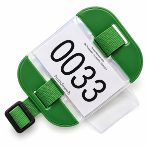 Armbind  til nummerskilt m�rk gr�n med refleks