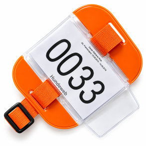 Armbind  til nummerskilt Orange med refleks