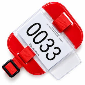 Armbind  til nummerskilt R�d med refleks