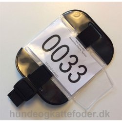 Armbind  til nummerskilt sort