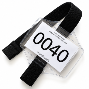 Armbind  til nummerskilt med velcrob�nd