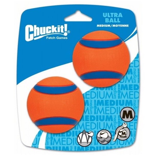 Chuckit Ultra Ball medium 6,5 cm 2 stk. orange