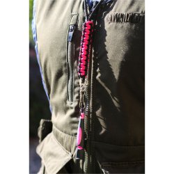 Fljtesnor Cobra pink/lysebl med karabin