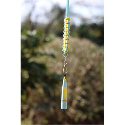 Fljtesnor Cobra pink/lysebl med karabin