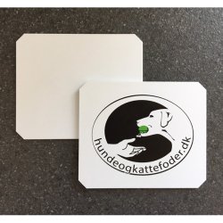 Hvid dirigerings plade til hundetrning