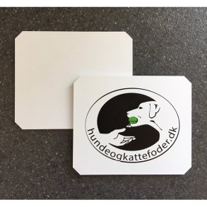 Hvid dirigerings plade til hundetrning