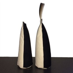 Dirigeringsdummy SORT/HVID mellem med hndtag 450 g