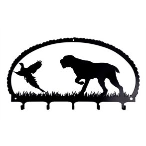 Ruhret hnsehund med stand knagerkke