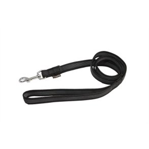 Firedog line med gummigreb med hndtag 1,2 m - sort