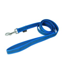 Firedog line med gummigreb med hndtag 1,2 m - bl