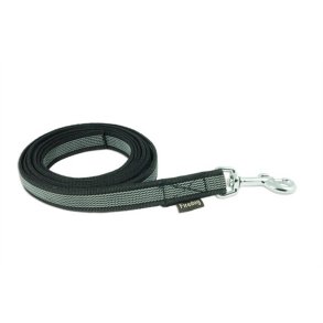 Firedog line med gummigreb uden hndtag 2 m - sort