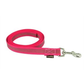 Firedog line med gummigreb uden hndtag 2 m - pink