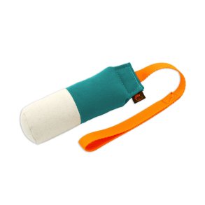 Firedog Soft dummy gr�n/hvid med lang kastestrop small
