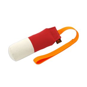 Firedog Soft dummy r�d/hvid med lang kastestrop small