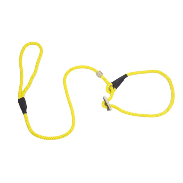 Firedog Retrieverline med dobbelt stop 8 mm - Gul 130