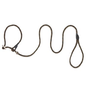 Firedog Retrieverline med dobbelt stop - sort/orange 130