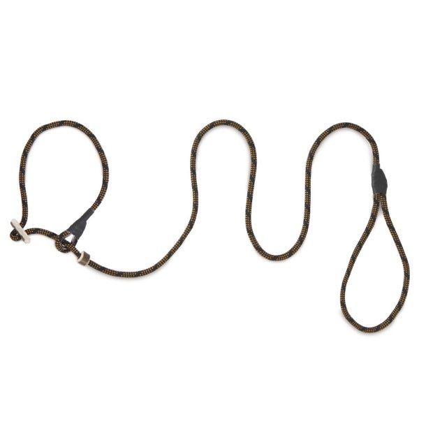 Firedog Retrieverline med dobbelt stop - sort/orange 130