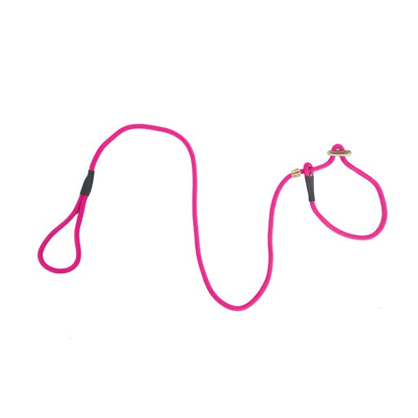 Firedog Retrieverline med dobbelt stop 8 mm - Pink 130