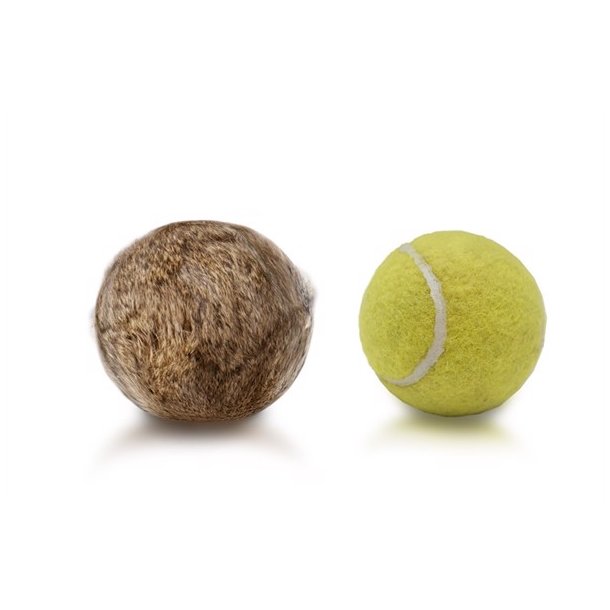 Firedog Tennisbold med kaninskind