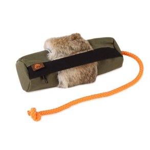 Firedog snack dummy khaki med skind p midten