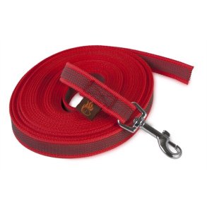 Firedog sporline med gummigreb 10 m - Rd
